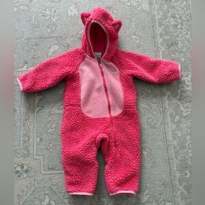 Columbia 6-12m fleece bunting